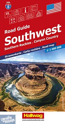 Hallwag - Carte régionale USA n°6 - Southwest USA (Southern Rockies - Canyon Country)