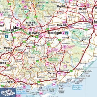Hema Maps - Carte routière - Victoria (Province de l'Australie)