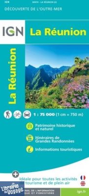 I.G.N. - Carte routière - Carte de la Réunion