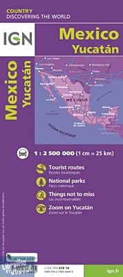 I.G.N. - Carte routière - Carte du Mexique