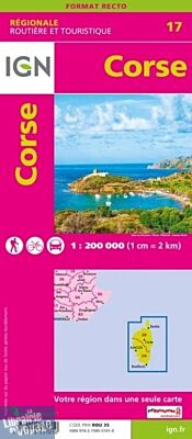IGN - Carte régionale n°R17 - Corse