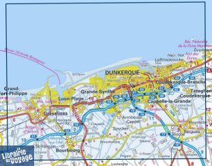 I.G.N. Carte au 1-25.000ème - Série bleue - 2302SB - Dunkerque - Gravelines 