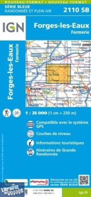 I.G.N - Carte au 1-25.000ème - Série bleue - 2110SB - Forges-Les-Eaux - Formerie