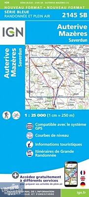 I.G.N - Carte au 1-25.000ème - Série bleue - 2145SB - Auterive - Mazères - Saverdun
