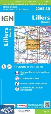 I.G.N - Carte au 1-25.000ème - Série bleue - 2305SB - Lillers - Heuchin