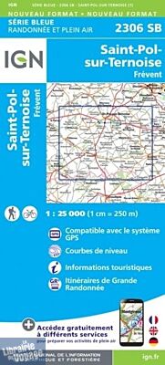 I.G.N - Carte au 1-25.000ème - Série bleue - 2306SB - Saint-Pol-Sur-Temoise - Frévent