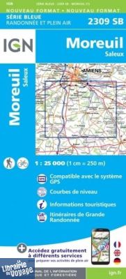 I.G.N - Carte au 1-25.000ème - Série bleue - 2309SB - Moreuil - Saleux