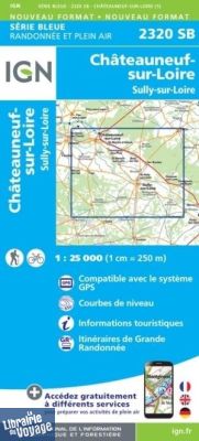 I.G.N - Carte au 1-25.000ème - Série bleue - 2320SB - Châteauneuf-Sur-Loire - Sully-Sur-Loire