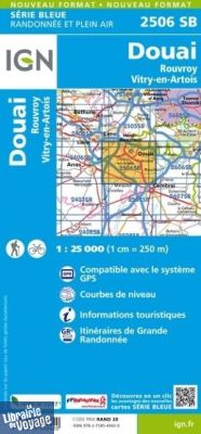 I.G.N - Carte au 1-25.000ème - Série bleue - 2506SB - Douai - Rouvroy - Vitry-En-Artois