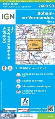 I.G.N - Carte au 1-25.000ème - Série bleue - 2608SB - Bohain-Envermandois - Guise