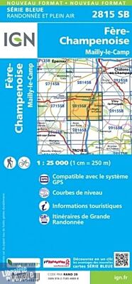 I.G.N - Carte au 1-25.000ème - Série bleue - 2815SB - Fere-Champenoise - Mailly-Le-Camp