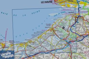 I.G.N - Carte au 1-25.000ème - Série bleue Top 25 - 1711OT - Honfleur - Deauville - Cabourg - Trouville-sur-mer