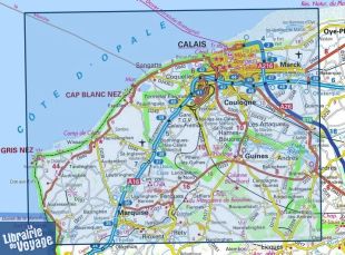 I.G.N - Carte au 1-25.000ème - TOP 25 - 2103ET - Calais - Site des Caps - Forêt de Guînes - PNR des caps et marais D'opale