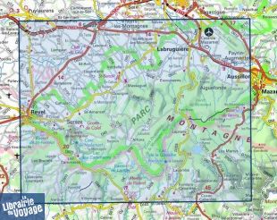 I.G.N - Carte au 1-25.000ème - TOP 25 - 2344OT - Montagne Noire (ouest) - Revel - Labruguière - PNR du Haut-Languedoc
