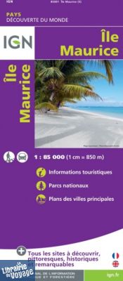 I.G.N - Carte de l'Île Maurice