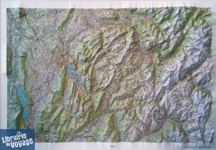 I.G.N - Carte en relief Annecy Mont-Blanc 