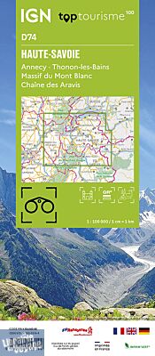 I.G.N - Carte série TOP 100 - n°D74 - Haute-Savoie