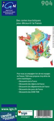 I.G.N - Carte Thématique ref.904 - Curiosités géologiques de France