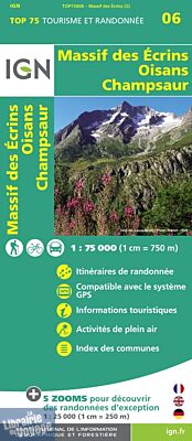I.G.N - Collection Carte Top 75 - Oisans - Champsaur - Massif des Ecrins