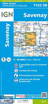 I.G.N Carte au 1-25.000ème - Série bleue - 1122 SB - Savenay 