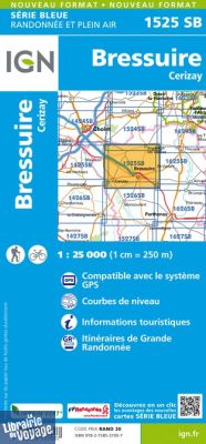 I.G.N Carte au 1-25.000ème - Série bleue - 1525 SB - Bressuire - Cerizay