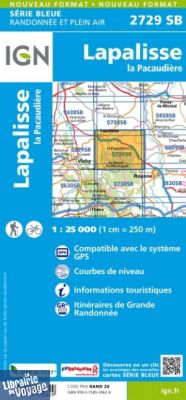 I.G.N Carte au 1-25.000ème - Série bleue - 2729 SB - Lapalisse - La Pécaudière