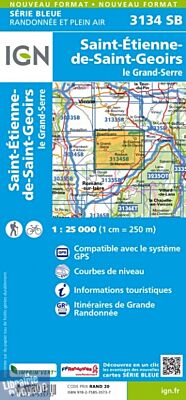 I.G.N Carte au 1-25.000ème - Série bleue - 3116 SB - Joinville - Poissons 