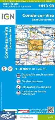 I.G.N Carte au 1-25.000ème - TOP 25 - 1413 SB - Condé-sur-Vire - Caumont-sur-Aure