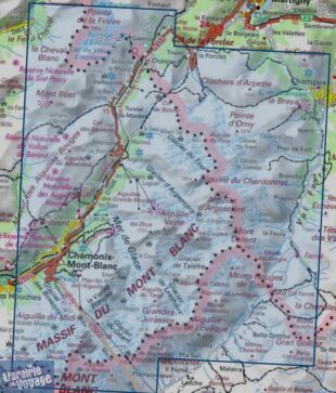 I.G.N Carte au 1-25.000ème - TOP 25R - 3630 OTR - Chamonix Mont-Blanc - Massif du Mont Blanc - Résistante