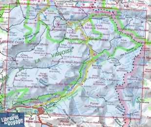 I.G.N Carte au 1-25.000ème - TOP 25R - 3633 ETR - Tignes - Val-d'Isère - Haute Maurienne - Parc National de la Vanoise - Résistante