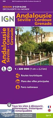 IGN - Carte d'Andalousie - Séville- Cordoue - Grenade