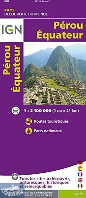 IGN - Carte du Pérou - Equateur