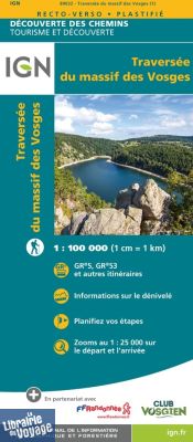I.G.N - Collection Découverte des chemin - Carte - Traversée du massif des Vosges