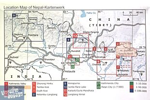 Editions Nelles & Université de Dresde - Carte de randonnées - n°2 - Khumbu Himal (région de l'Everest)