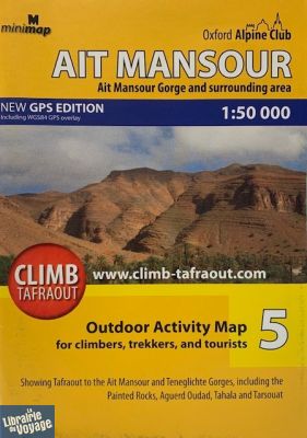 Oxford Alpine Club - Carte de randonnées - Outdoor activity map - n°5 - Ait Mansour (Ait Mansour Gorge and surrounding area)