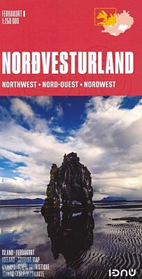 Ferdakort - Carte routière n°1 - Nord-Ouest de l'Islande