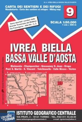 Istituto Geografico Centrale (I.G.C) - N°09 - Ivrea - Biella - Bassa Valle d'Aosta