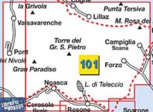 Istituto Geografico Centrale (I.G.C) - N°101 - Gran Paradiso - La Grivola - Cogne (Parc National du Grand Paradis)