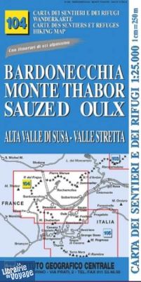 Istituto Geografico Centrale (I.G.C) - N°104 - Bardonecchia - Monte Thabor - Sauzed - Oulx