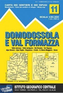 Istituto Geografico Centrale (I.G.C) - N°11 - Domodossola - Val Formazza