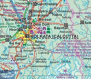ITM - Carte de l'Est de l'Inde et Bangladesh