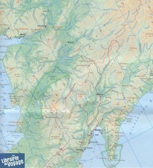 ITM - Carte de la péninsule du Kamtchatka et de la Sibérie Orientale