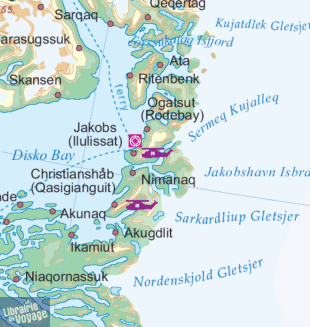 ITM - Carte du Groenland - Pôle Nord