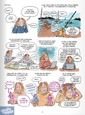 Editions Delcourt - Bande dessinée - J'y vais mais j'ai peur - Journal d'une navigatrice
