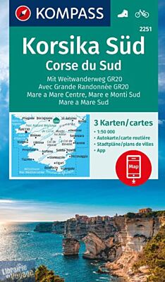 Kompass - Carte de randonnées - n°2251 - Corse du sud
