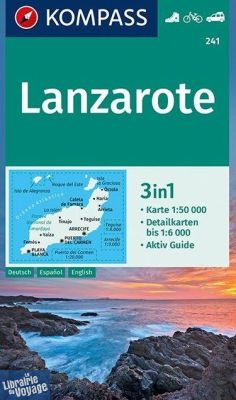 Kompass - Carte de randonnées - n°241 - Carte de Lanzarote