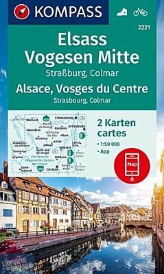Kompass - Carte de randonnées - n°2221 - Alsace Vosges du centre