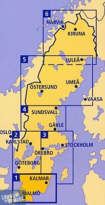 Kummerly Frey (Cappelen Kart) - Carte de Suède du sud - est - n°3 (Stockholm - Gotland) 