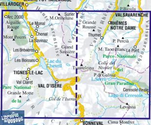 L'Escursionista - Carte de randonnées - Tignes - Val d'Isère - Vallée du Grand Paradis