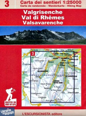 L'Escursionista - Carte de randonnées - N°3 - Val de Rhêmes